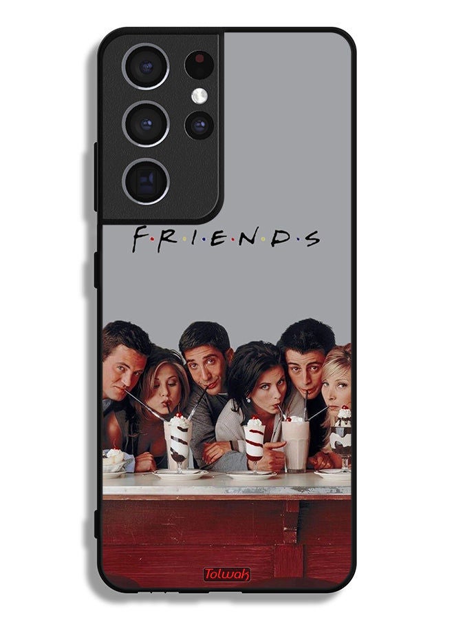 Tolwak غطاء حماية لجهاز سامسونج جالاكسي S21 ألترا 5G من F R I E N D S - Image 3