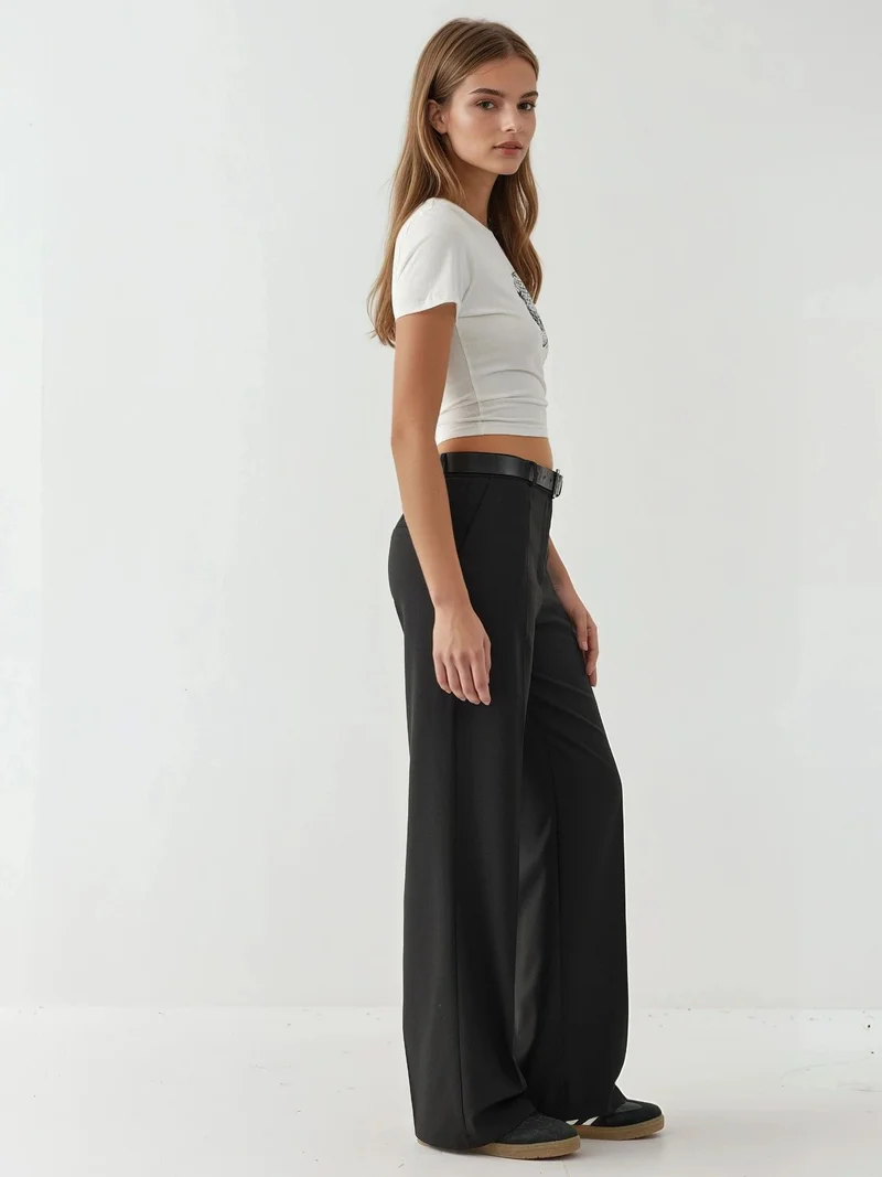 هيكاب بنطلون فيسكوز مستقيم