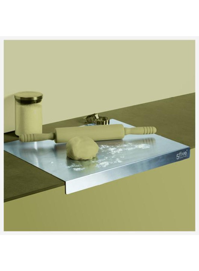 Five Simply Smart Stainless Steel Dough Kneading Board Silver 50 x 40 cm 179748 - Image 4