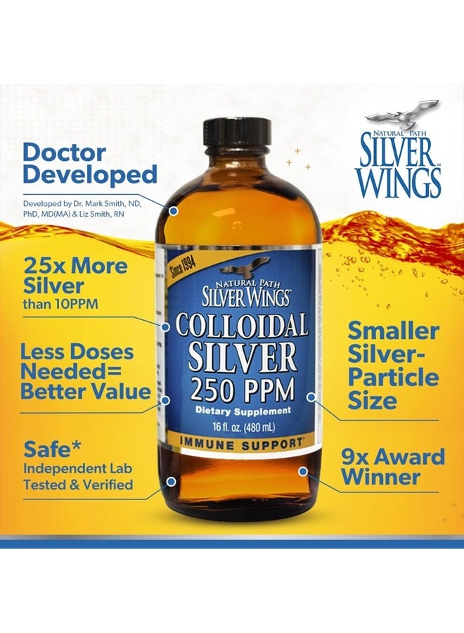 Natural Path Silver Wings Colloidal Silver Mineral Supplement, 250 Ppm, 1 Fluid Ounce  - Image 5