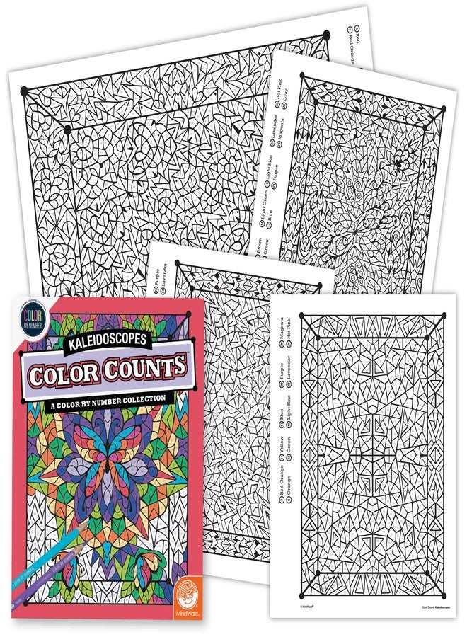 MindWare Color By Number Color Counts (Kaleidoscopes) - Image 1