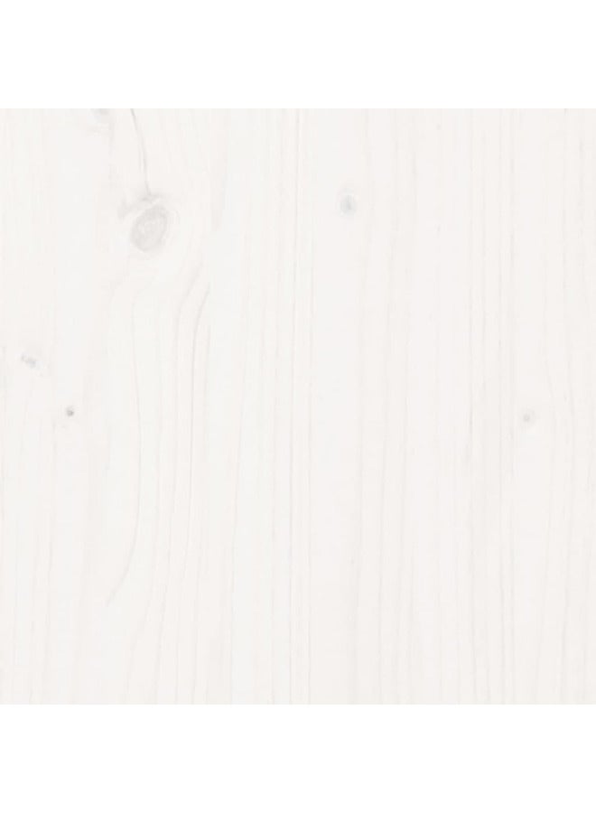 فيداكسل خزانة جانبية لون أبيض 60x34x111 سم خشب صنوبر صلب 813810 - Image 4