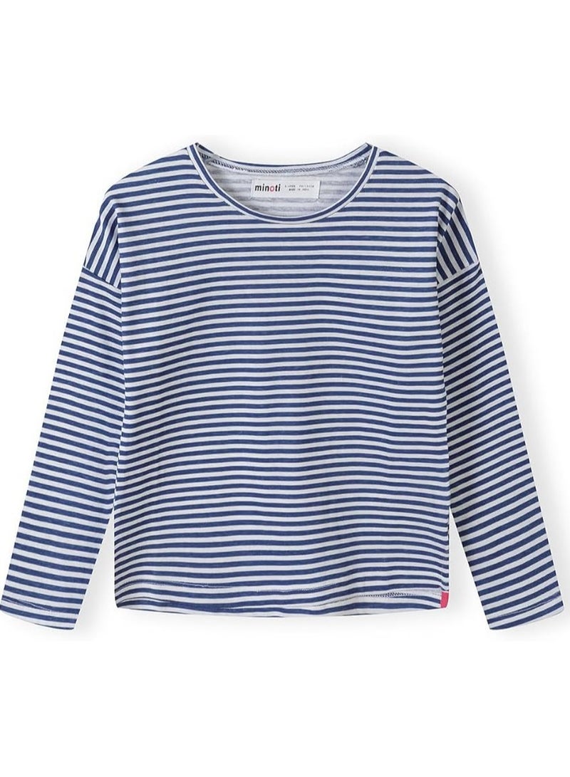 مينوتي Minoti Girls Girls 3Pk Basic Good Vibe L/S Graphic Tops Girls 3Pk Basic Good Vibe L/S Graphic Tops - Image 2