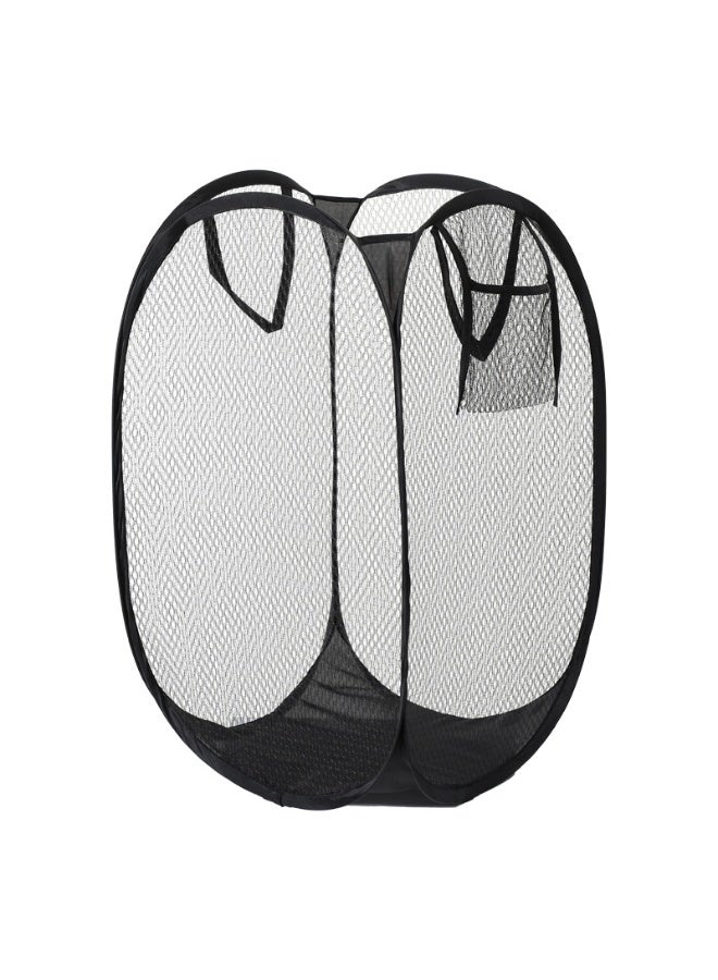 Pop Up Hamper,Mesh Foldable Mesh Laundry Basket for Home, Dorm, Travel & Storage - Image 1