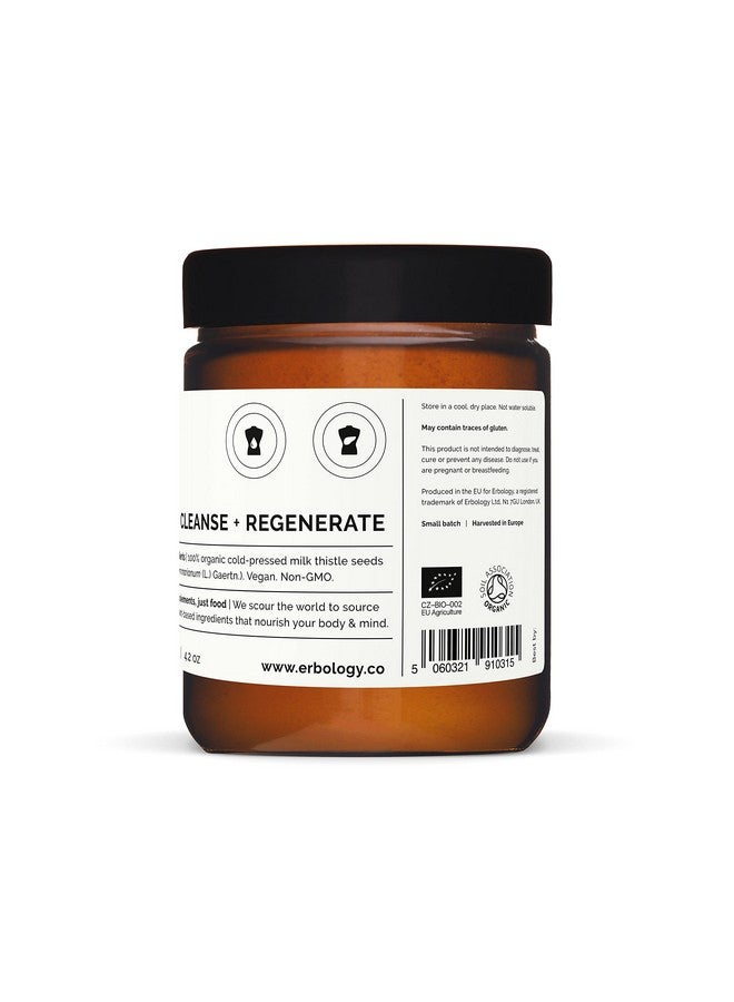 Erbology Organic Milk Thistle Powder 3.2 oz - 30 Servings - 180mg Silymarin per Serving - Liver Health - Cold-Pressed from 100% Milk Thistle Seeds - Sustainably Sourced in Europe - Vegan - GMO-Free - Image 5