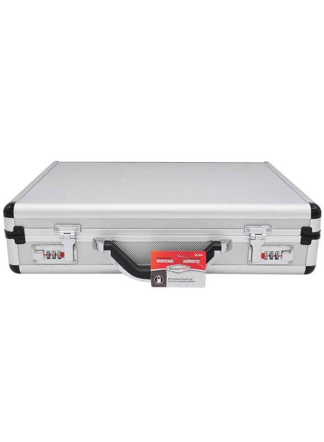 RoadPro RoadPro SPC-931R 17.5" x 4" x 13" Silver Aluminum Briefcase,Medium - Image 4