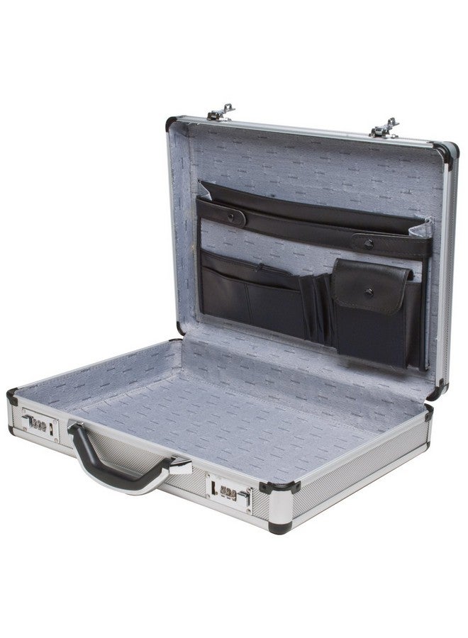 RoadPro RoadPro SPC-931R 17.5" x 4" x 13" Silver Aluminum Briefcase,Medium - Image 2