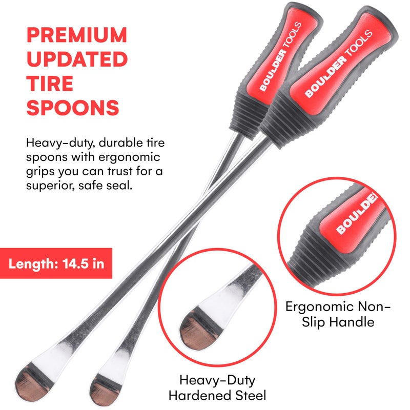 Boulder Tools 23 inch 4 Way Lug Wrench - Universal Telescopic Tire Removal Tool for Car and Truck - Portable Heavy Duty Tire Changing Tool for 19 mm and 21 mm Nuts - Durable Silver Aluminum Alloy - Image 5