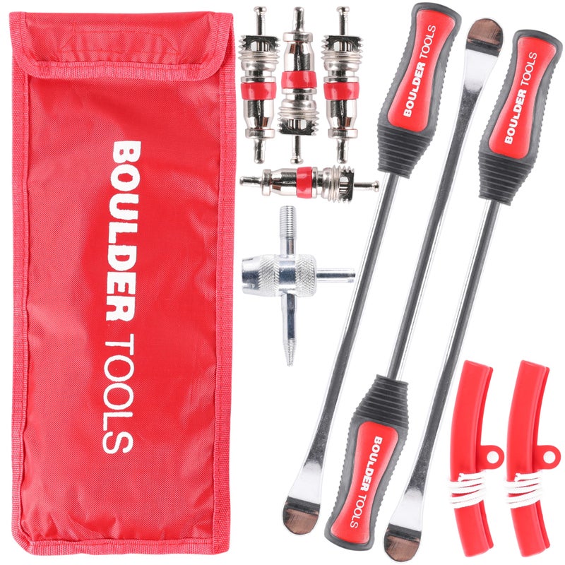 Boulder Tools 23 inch 4 Way Lug Wrench - Universal Telescopic Tire Removal Tool for Car and Truck - Portable Heavy Duty Tire Changing Tool for 19 mm and 21 mm Nuts - Durable Silver Aluminum Alloy - Image 1