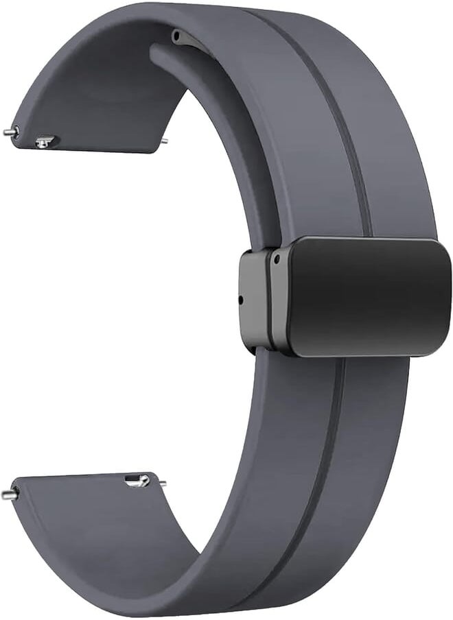 ACM ACM Watch Strap Silicone Belt Magnetic Clasp compatible with Cmf By Nothing Watch Pro Smartwatch Sports Hook Band Grey 