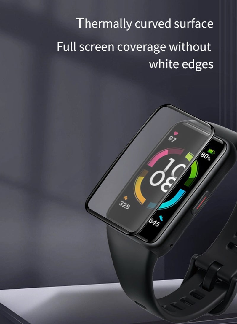 Huawei Band 6/Honor Band 6 Screen Protectors, [Anti-Oil] [Anti-Bubble] [HD Clear] Full Protection Soft Screen Protector Glass Film for Huawei Band 6/Honor Band 6 - Image 5