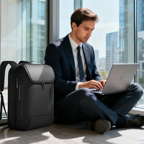 BANGE Anti-Theft Backpack with USB Charging Port for Men, 17.3 Inch Business Laptop Backpack, TSA Approved Lock & Waterproof Zippers, Large Travel Computer Bag - Image 3