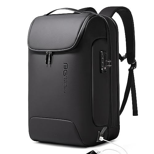 BANGE Anti-Theft Backpack with USB Charging Port for Men, 17.3 Inch Business Laptop Backpack, TSA Approved Lock & Waterproof Zippers, Large Travel Computer Bag - Image 1