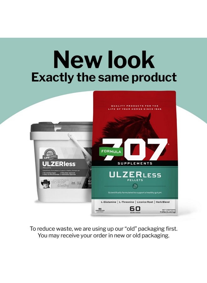 Formula 707 Formula 707 ULZERless Equine Supplement, 7.5lb Bag - Natural Gut Support for Horses with Ulcer Risk Factors  - Image 2