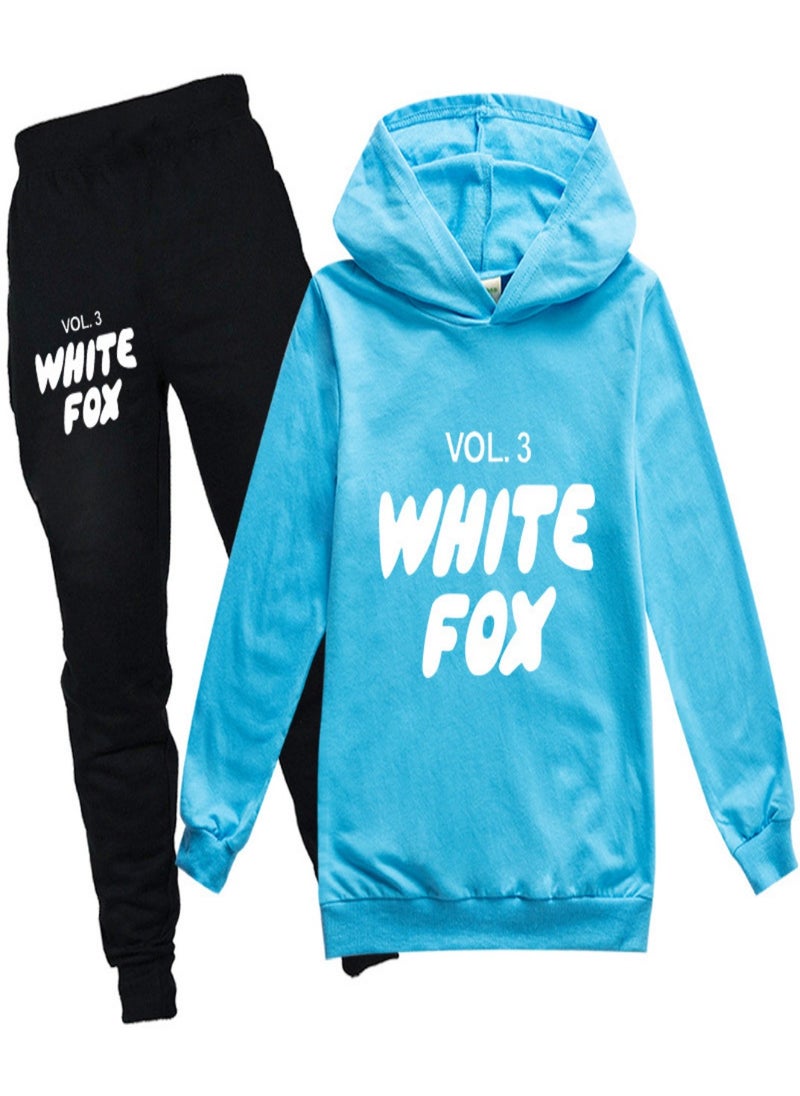 Generic - white fox Unisex long Sleeve Stylish Top hoodie cotton sweatshirts for Boys Girls Kid Children - Image 1