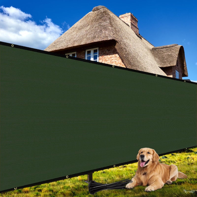 Shade&Beyond 4' X 50' Fence Privacy Screen Heavy Duty 170 GSM Fencing Mesh Shade Net Cover for Wall Garden Back Yard Outdoor Home Decoration, Green - Image 1