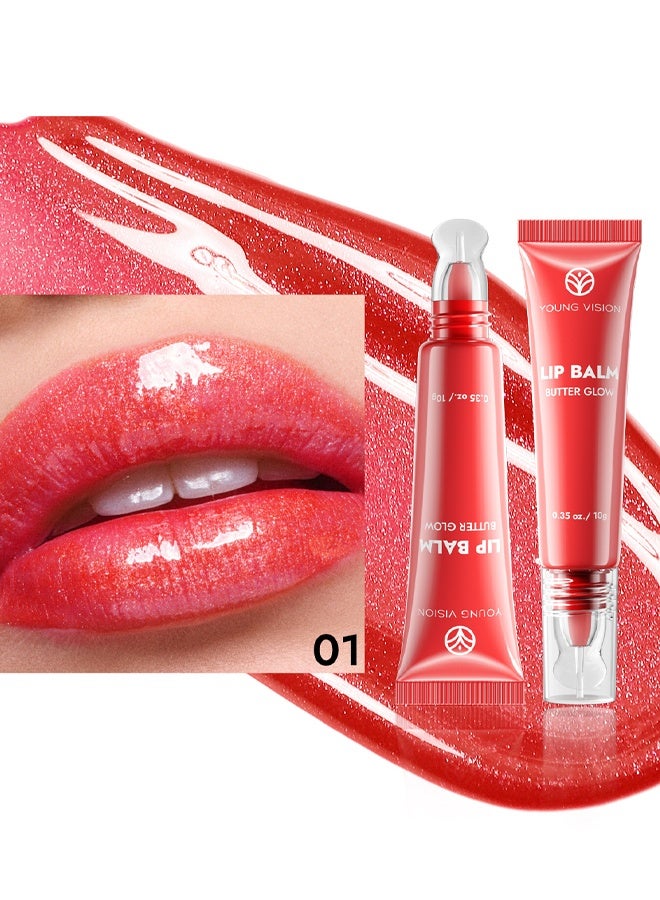 يونج فيجن ملمعات الشفاه، مكياج المحترفين، ملمع ومرطب للشفاه، يدوم حتى 12 ساعة، صبغة عالية، لمسة نهائية لامعة، بابلغوم برست، لون #01 - Image 2
