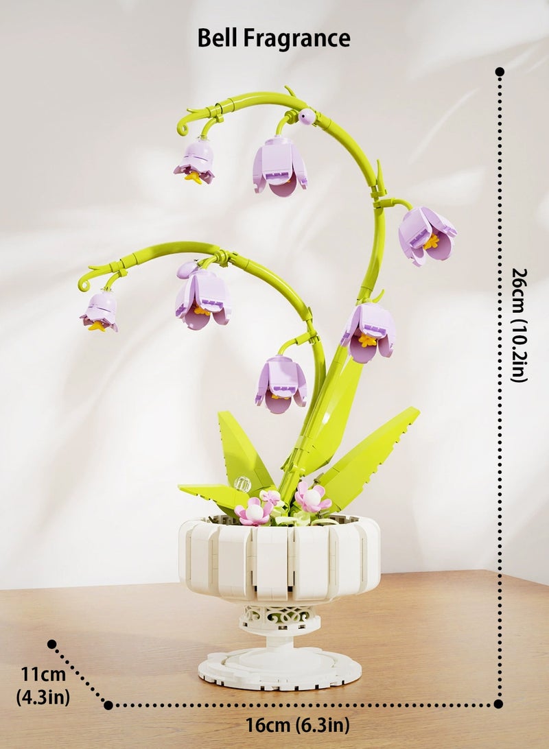 LOOPITYS 2245PCS Ringflower Building Blocks Set, including building blocks, construction toys, flower bouquets, ceramic puzzle assembly toys, suitable for consumers of all ages. Children's puzzle toys are especially suitable as birthday gifts for girls and can be used as furniture decorations and ornaments - Image 3