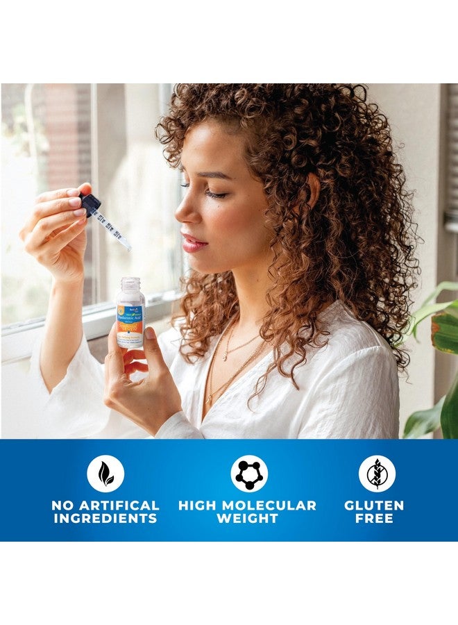 Hyalogic هايالوغيك سينثوفيال سيفن - مكمل حمض الهيالورونيك الفموي 1 أونصة (عبوة من 2) - HA سائل يدعم ترطيب البشرة والعينين والشفتين - خالي من الغلوتين، نباتي - Image 2