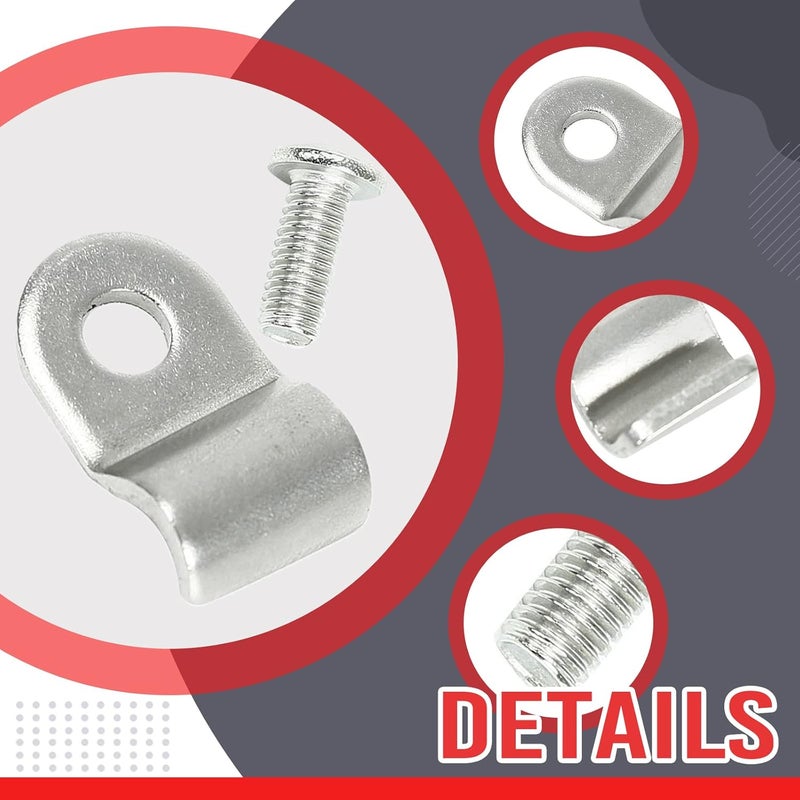 EASYBERG 3/16" Stainless Steel Brake Line Clamp with Screw Street Rod Custom Dune Buggy （24pc） - Image 4