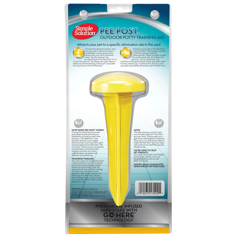 Simple Solution Pee Post Outdoor Potty Training Aid | Pheromone-Infused Yard Stake with GO HERE™ Technology | 13 Inch Stake - Image 5