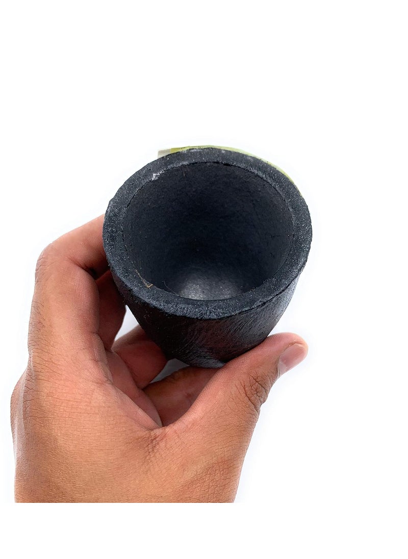 Aone - Aone Salamander Clay Graphite Crucible A1/0-0.56Kg for High Temperature Casting, Refining, Melting of Gold, Silver & Metals for Goldsmith, Metallurgy, Foundry, Bullion,Refinery,Metalsmith,Model Making - Image 1