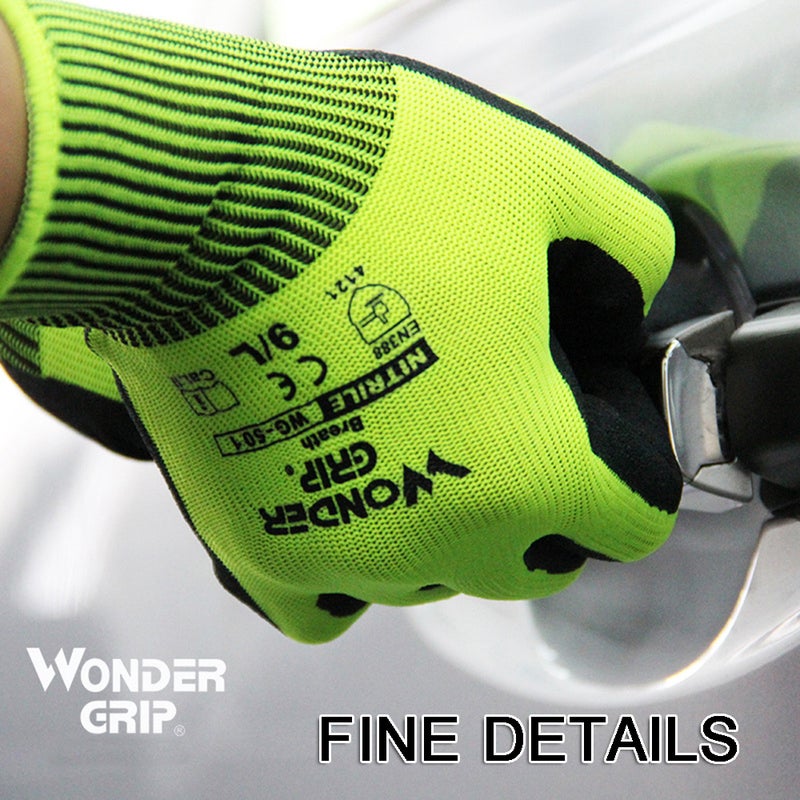 قفال عمل عالمي Wonder Grip ببطانيا من النايلون 13 غوطة وتغليف من الرغوة النيتريل - قفال رياضية مقاومة للتآكل - Image 5