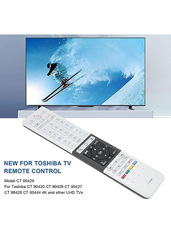 هوها - التحكم عن بُعد الاستبدال العالمي عن بُعد متوافق مع Toshiba CT 90430 CT 90429 CT 90427 CT 90428 CT 90444 4K وغيرها من أجهزة التلفزيون UHD - Image 1