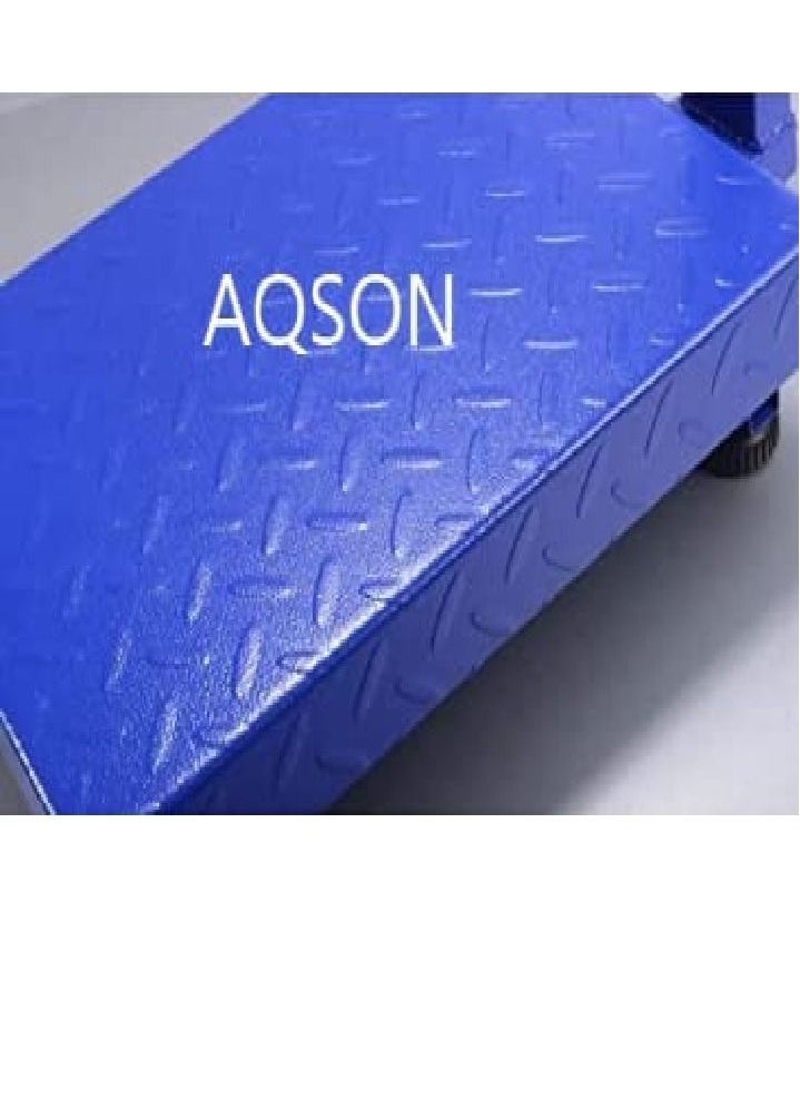 AQSON - AQSON Digital Weight Scale 100kg; Parcel Scale Postal Scales Platform Scales Digital LCD Display 90 ° Folding Adjustable Background Lighting Industrial Scale (Size : 100KG) - Image 1
