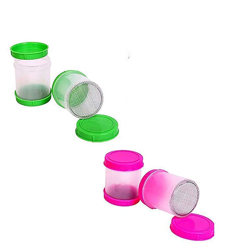 Ascension Ascension Design Diwali Floor Rangoli Art 10 Multicolour Glitter Rangoli Powder 80g Each Pack with 6 Fillers Ceramic Colours Rangoli Colours Rangoli Making Kit for Navratri Pongal Pooja Mandir  - Image 4