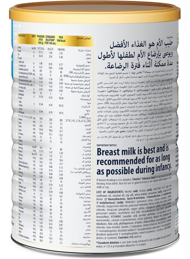 Similac حليب جولد 1 تركيبة حليب الأطفال 1600 جرام - Image 2