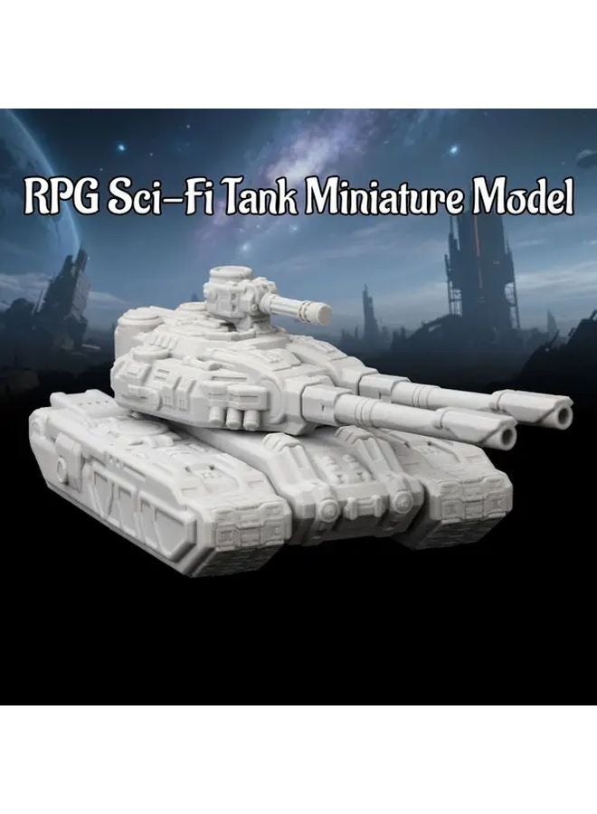 RF839 Sci Fi Tank Miniature Model Gray Plastic 25 28mm Tabletop RPG Collectible Accessory - Image 1