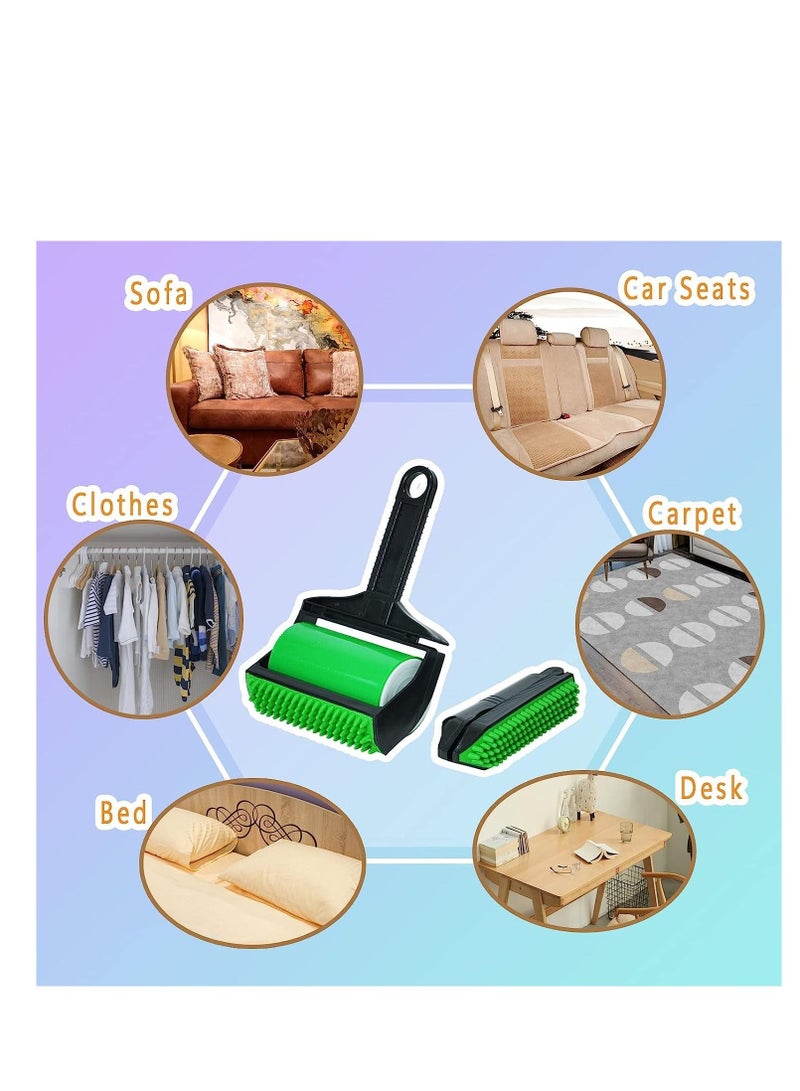 Y&D Reusable Lint Roller Washable Pet Hair Remover Stick It Roller Home Hair Remover Couch Cleaning Tool Clothes Lint Remover Pet Hair Lifter For Couch Crumbs Clothes Car Multi-Surface - Image 3