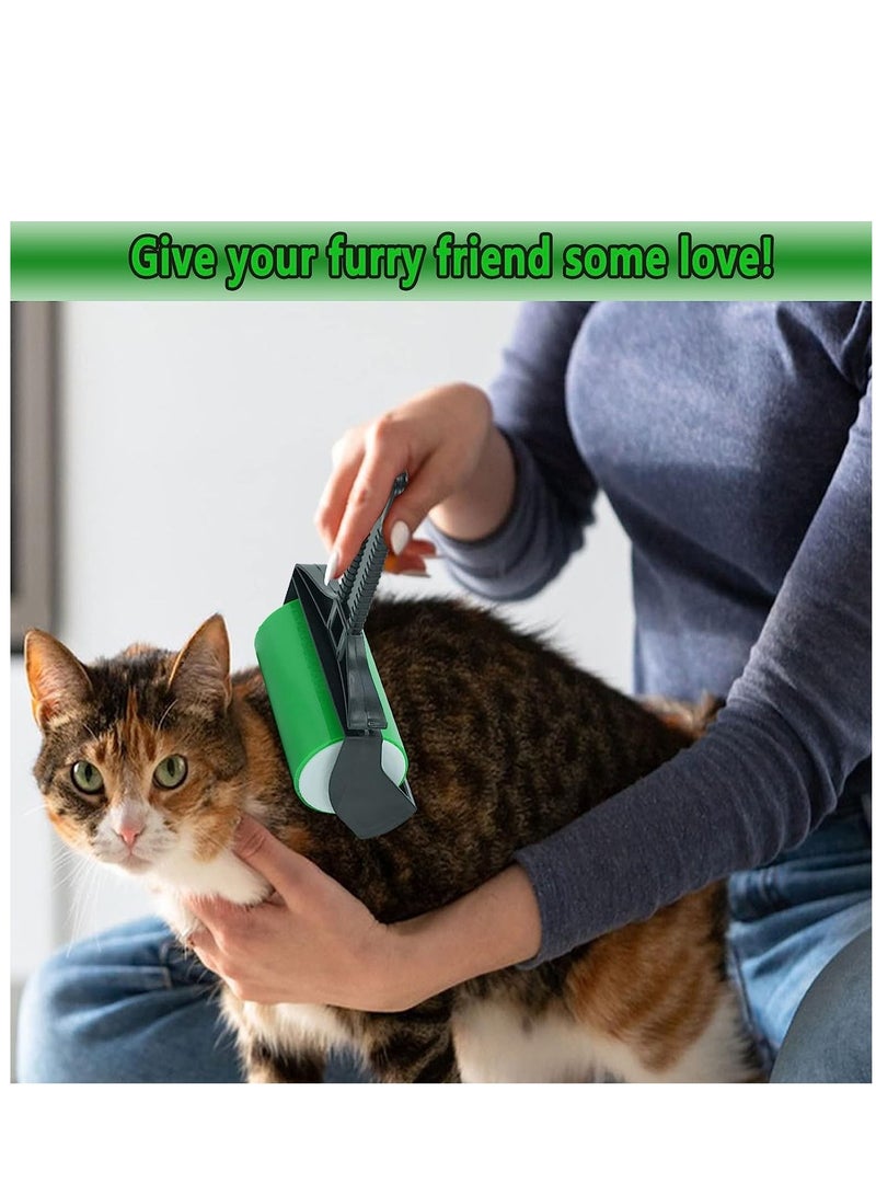 Y&D Reusable Lint Roller Washable Pet Hair Remover Stick It Roller Home Hair Remover Couch Cleaning Tool Clothes Lint Remover Pet Hair Lifter For Couch Crumbs Clothes Car Multi-Surface - Image 5