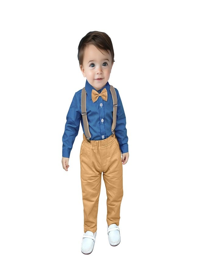 Nwada Baby Boy Clothes Toddler Suit Dress Shirt and Pants Sets 4 Pcs Dressy Outfit for Kids - Image 2