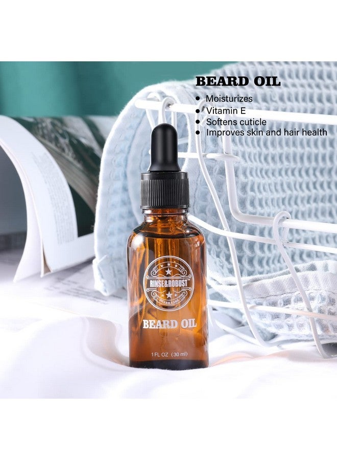 Rinse & Robust Beard Kit Beard Care Grooming for Men Beard Travel Set Gift Set for Men Travelling Bag for Men - Image 4