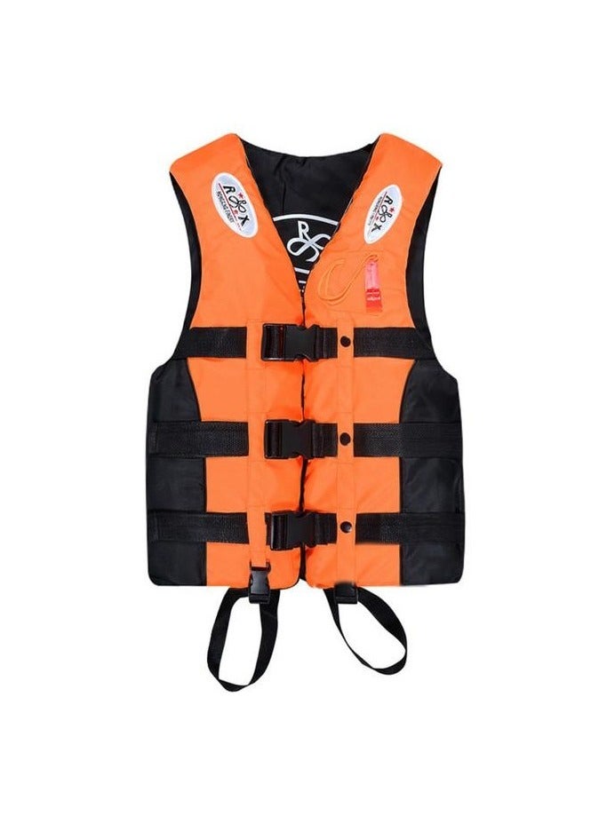 REBENUO Swimming jacket, latest model, safety jackets, size XXL (orange) - Image 1