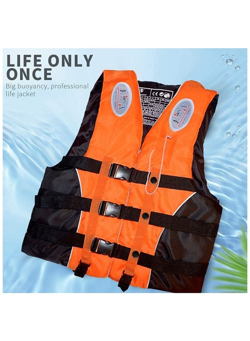 REBENUO Swimming jacket, latest model, safety jackets, size XXL (orange) - Image 2