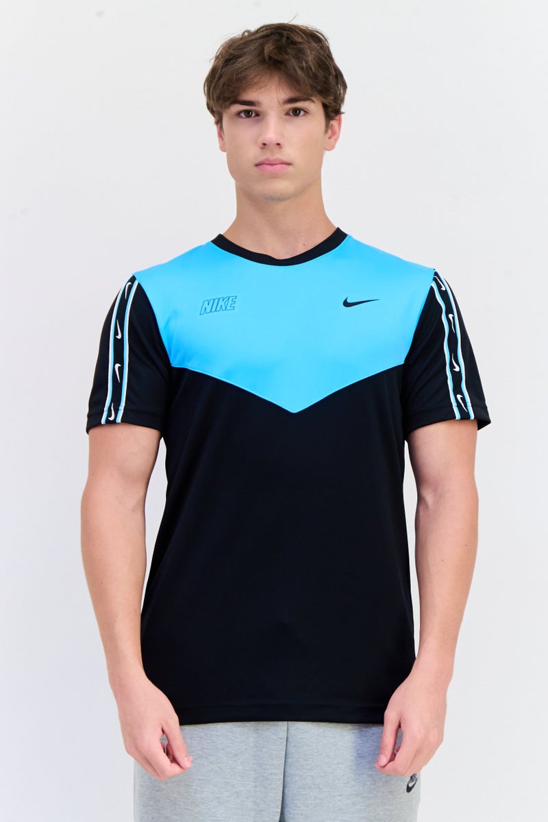 Nike Men Sportswear Fit Short Sleeves Training T-Shirt, Black - Image 1