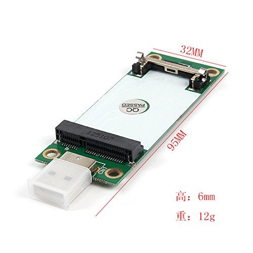 Mustpoint Mini PCIe WWAN Card to USB Adapter with SIM Slot, Mini PCI Express WWAN/LTE/4G Module Tester Converter, Support 30mm 50mm Wireless Wide Area Network Card - Image 2