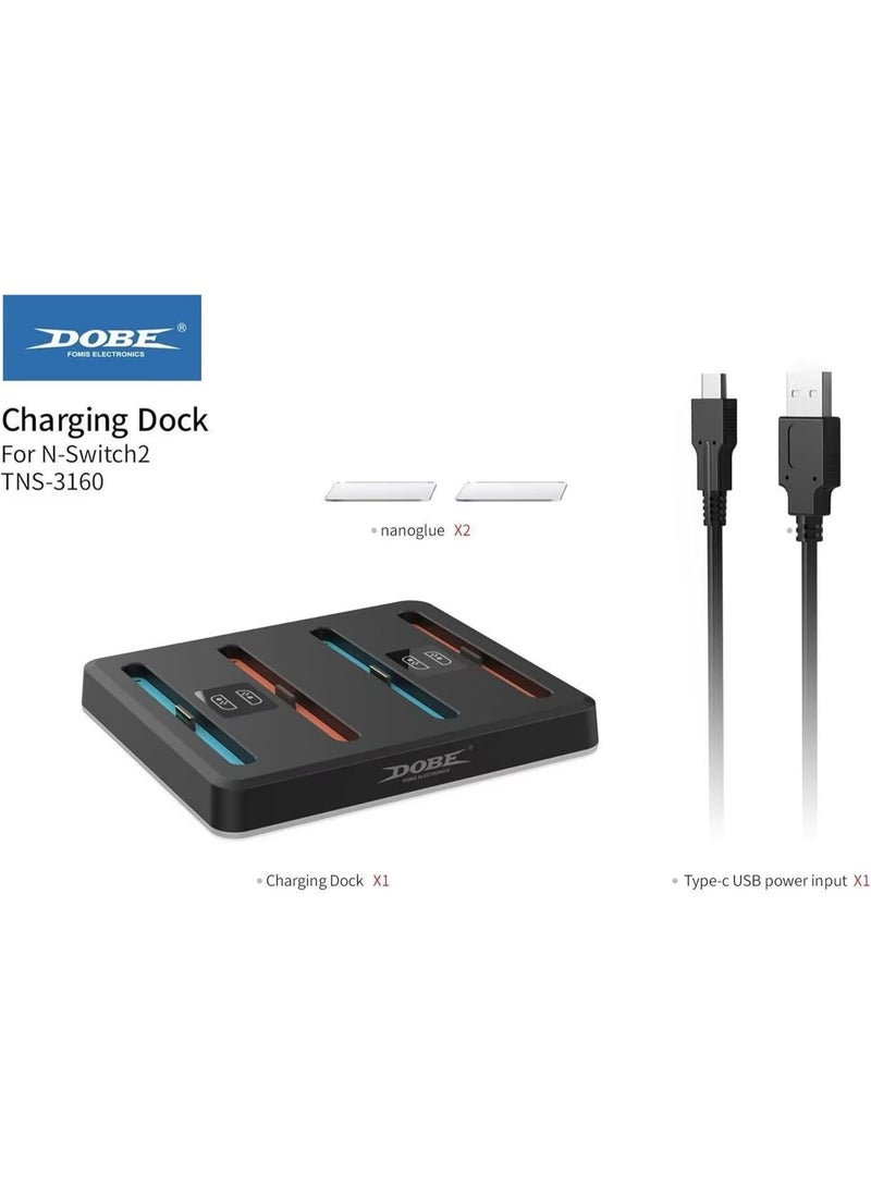 دوبي TNS-3160 RGB Charging Dock Joycon for Switch 2 - Image 2