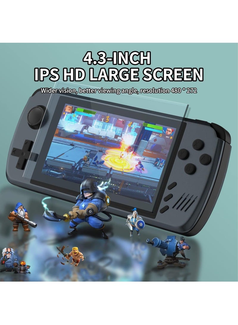 Open Source Handheld Game Console - 4.3-Inch IPS HD Retro Game Console with ATM7051 Quad Core ARM CORTEX-A9 CPU, Classic Video Games, Multi-Emulator Support, HD Output, and TF Card Expansion
