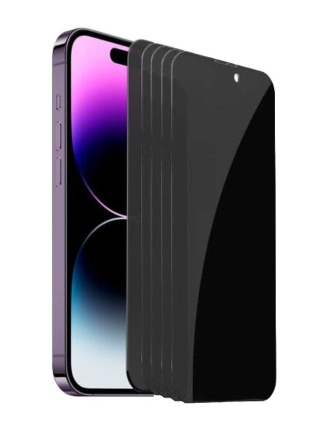 AS2 iphone 14 Pro Max HD Anti-Spy Privacy Glass Protector for  6.7 inch (Pack Of 5) - Image 1