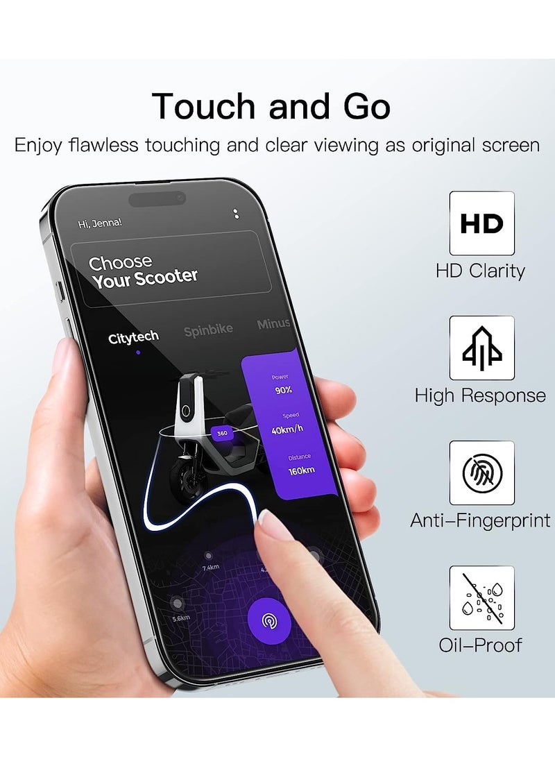AS2 iphone 14 Pro Max HD Anti-Spy Privacy Glass Protector for  6.7 inch (Pack Of 5) - Image 5