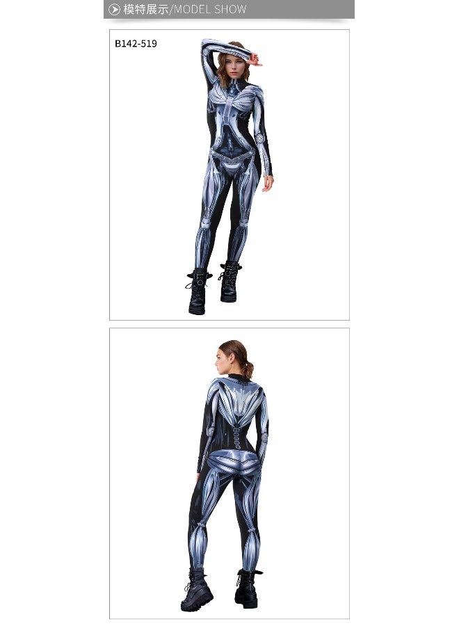 Autumn New Style Mechanical Digital Printing One-Piece Clothing for Europe and America - Image 2