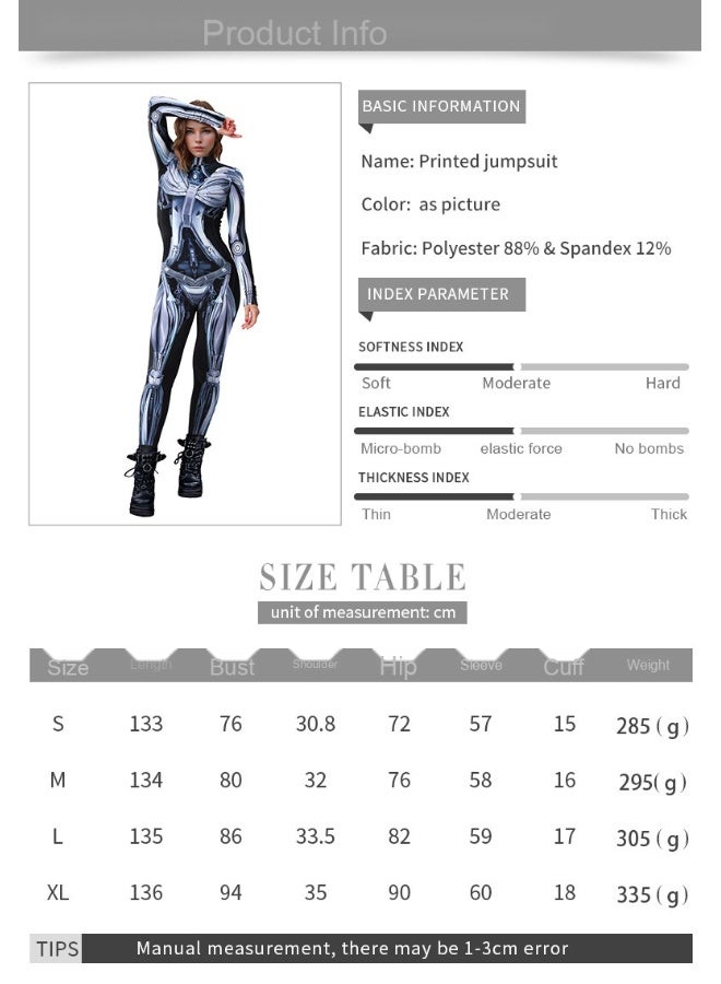 Autumn New Style Mechanical Digital Printing One-Piece Clothing for Europe and America - Image 4