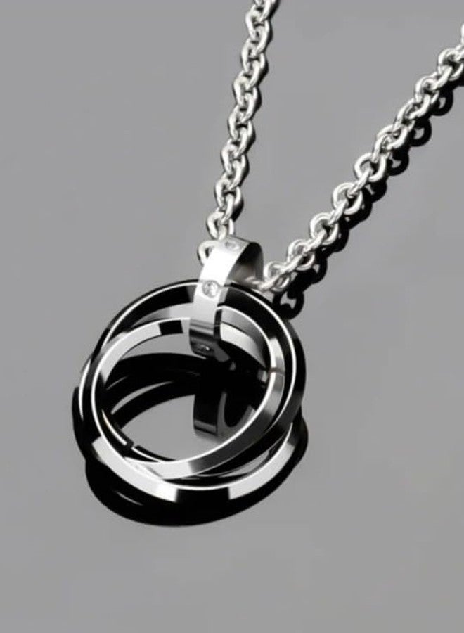 ringzinnie Men's Alloy Pendant with 24" Stainless Steel Round Box Chain | European Style Necklace for Boys & Men (Rocky) - Image 5