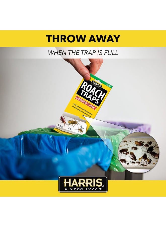 Harris فخاخ لاصقة للصرصور من هاريس RTRP مع طُعم (عبوة 2)، طبيعية وخالية من المبيدات، صفراء - Image 5