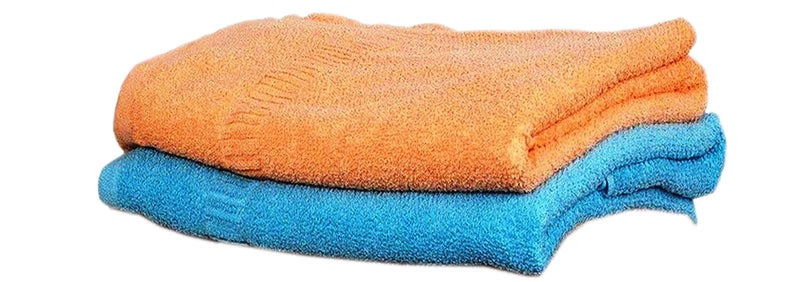 Space Fly Multipurpose Cotton Hand Towels - 11x17 Inches, Set of 2, Soft & Absorbent, Lightweight, Quick Dry - for Bathroom, Kitchen, Gym, Yoga, Face & Surface Cleaning - Bright Multicolour - Image 1