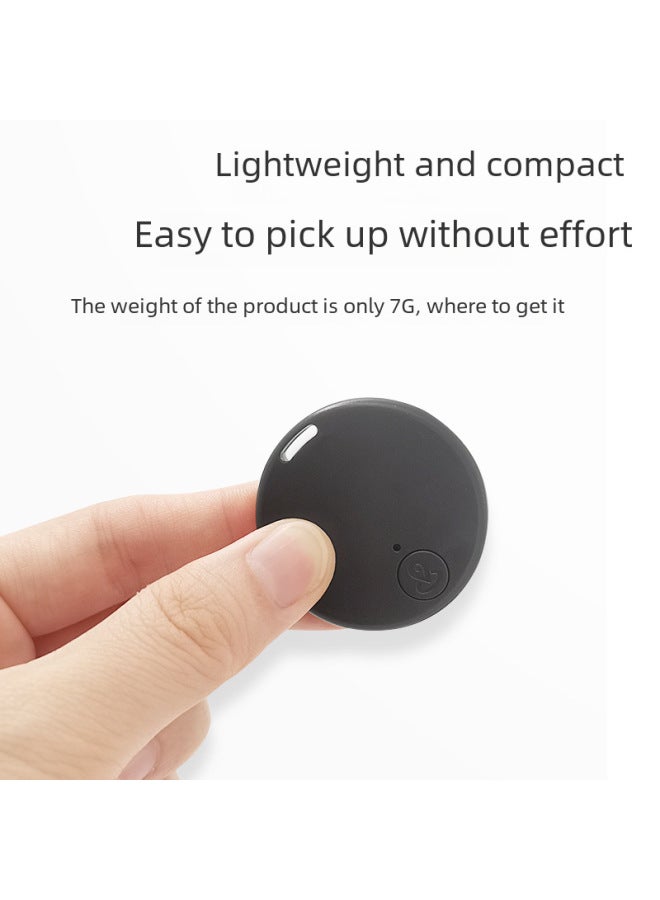 Neutral New Round Bluetooth Anti-lost Device Smart Portable 5.2 Pet Phone App Positioning Two-way Reminder Alarm - Image 2